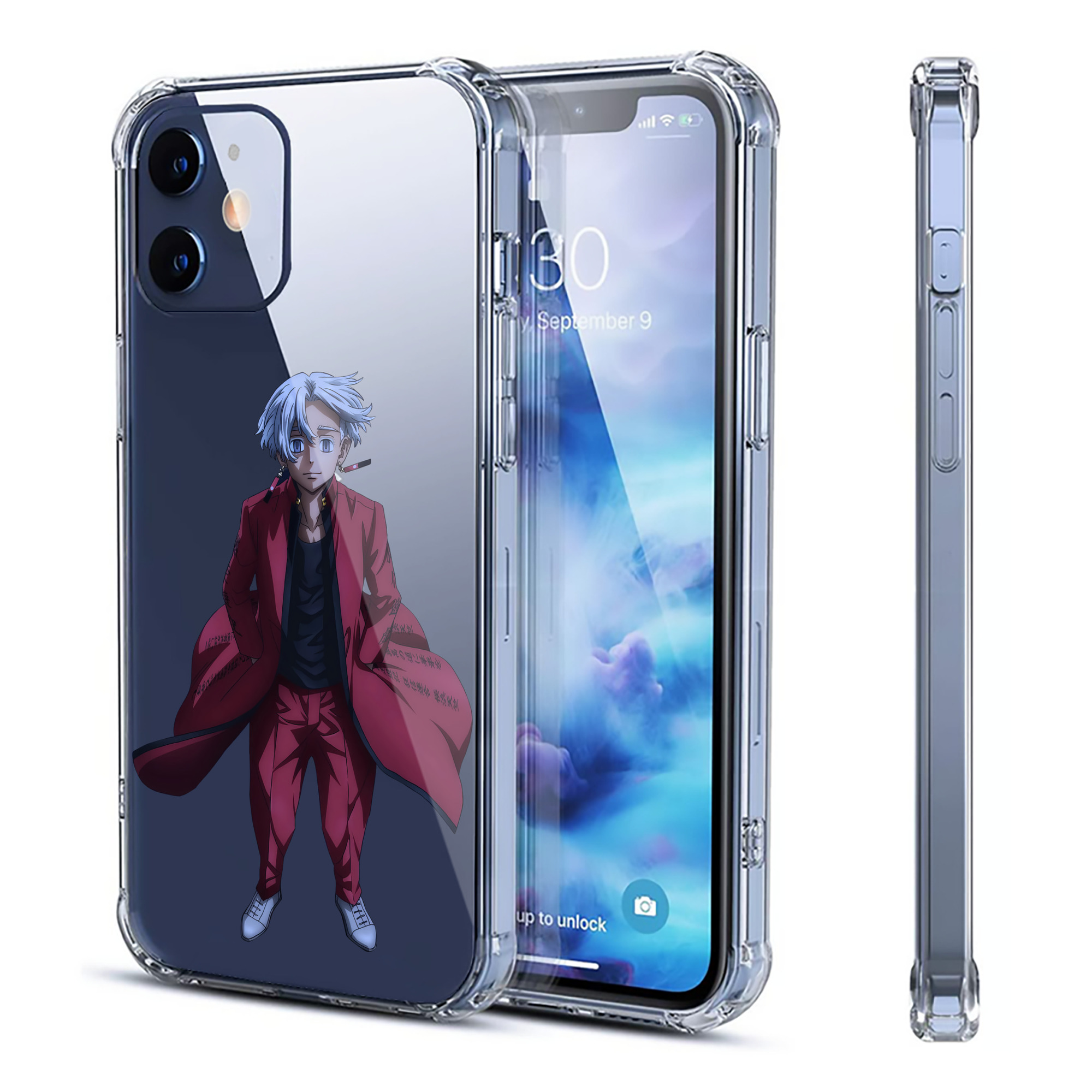 （画像用） 東京リベンジャーズ Tokyo Revengers 【iPhone 12シリーズ対応】透明スマホケース（クリアソフトケース）